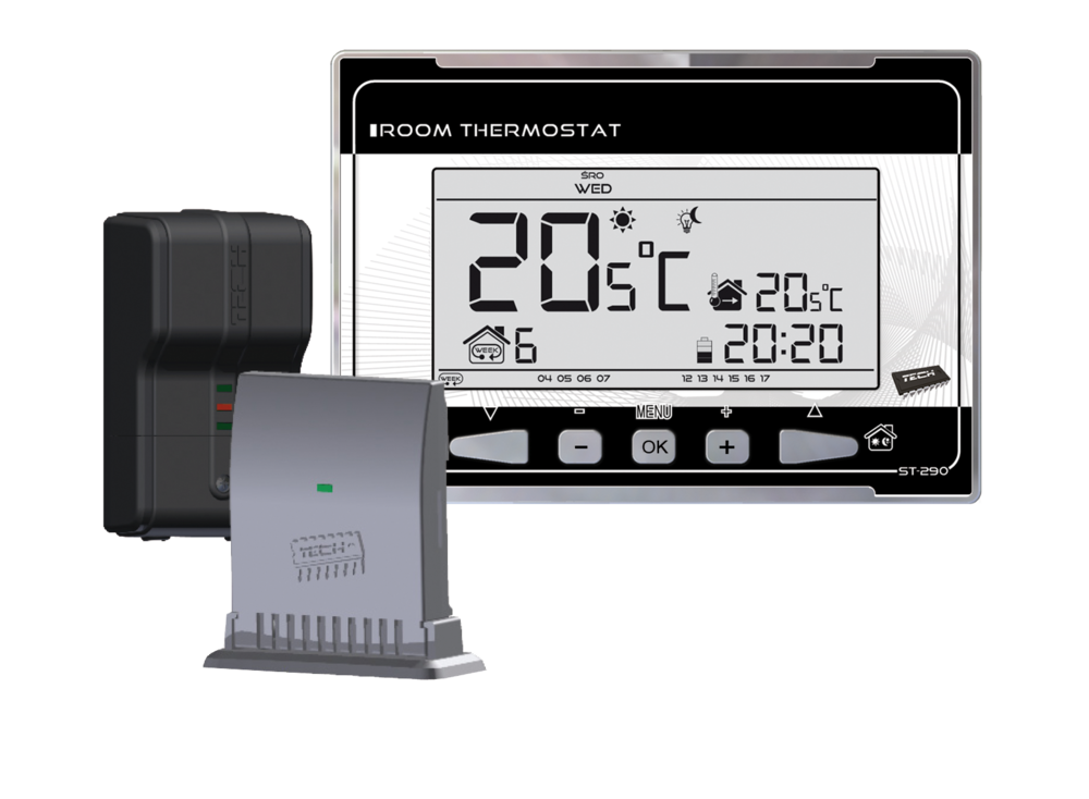 Pokojový termostat TECH ST-290 V2 CS