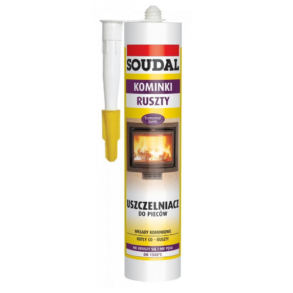 SOUDAL Silikon k těsnění kotlů 1500 C 300 ml