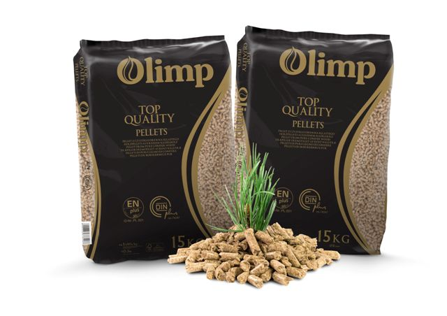 Dřevní pelety OLIMP 6mm 19MJ/kg hmotnost 975kg